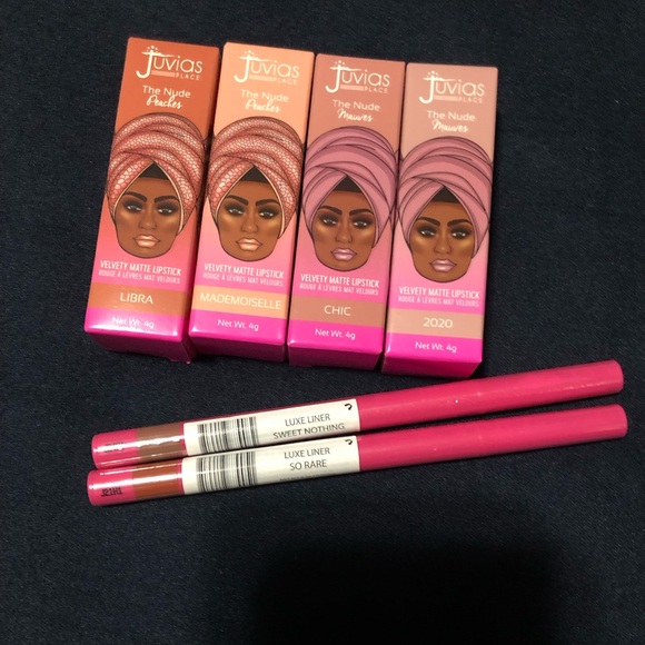 Juvia's Place Velvet Matte Lipsticks and Lip Liners Bundle